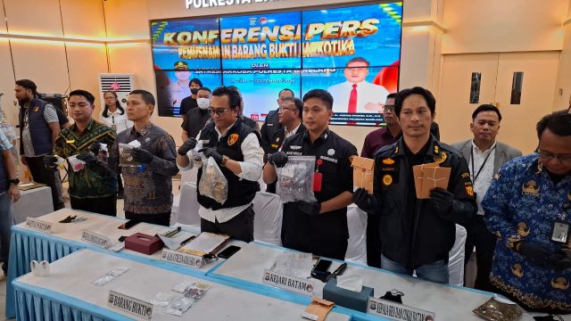 Lapas Batam Hadiri Pemusnahan Barang Bukti Narkotika di Polresta Barelang